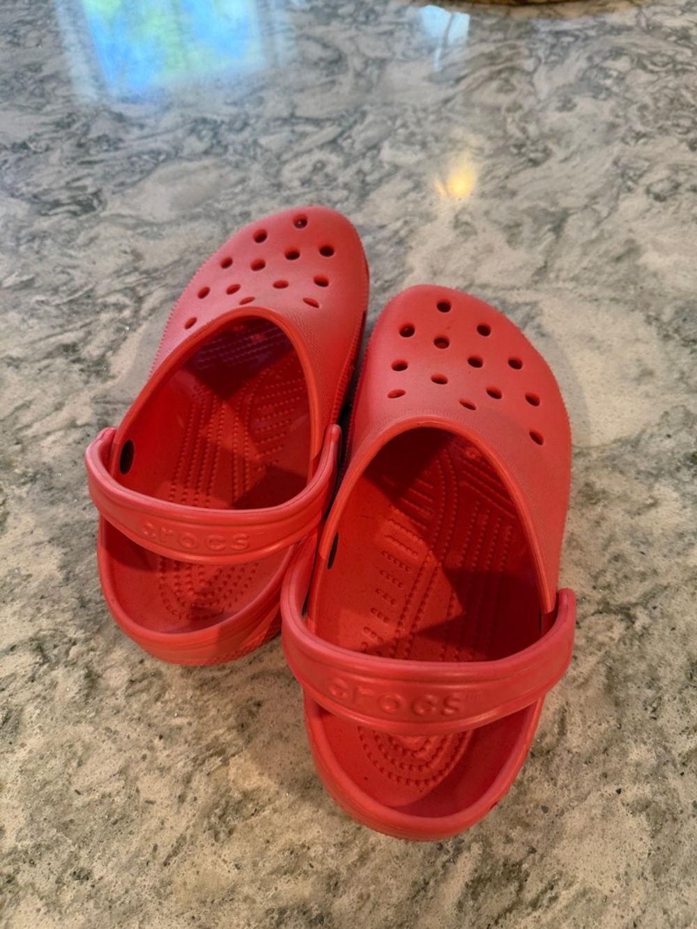 CROCS Classic Clog Sandals in Coral Color